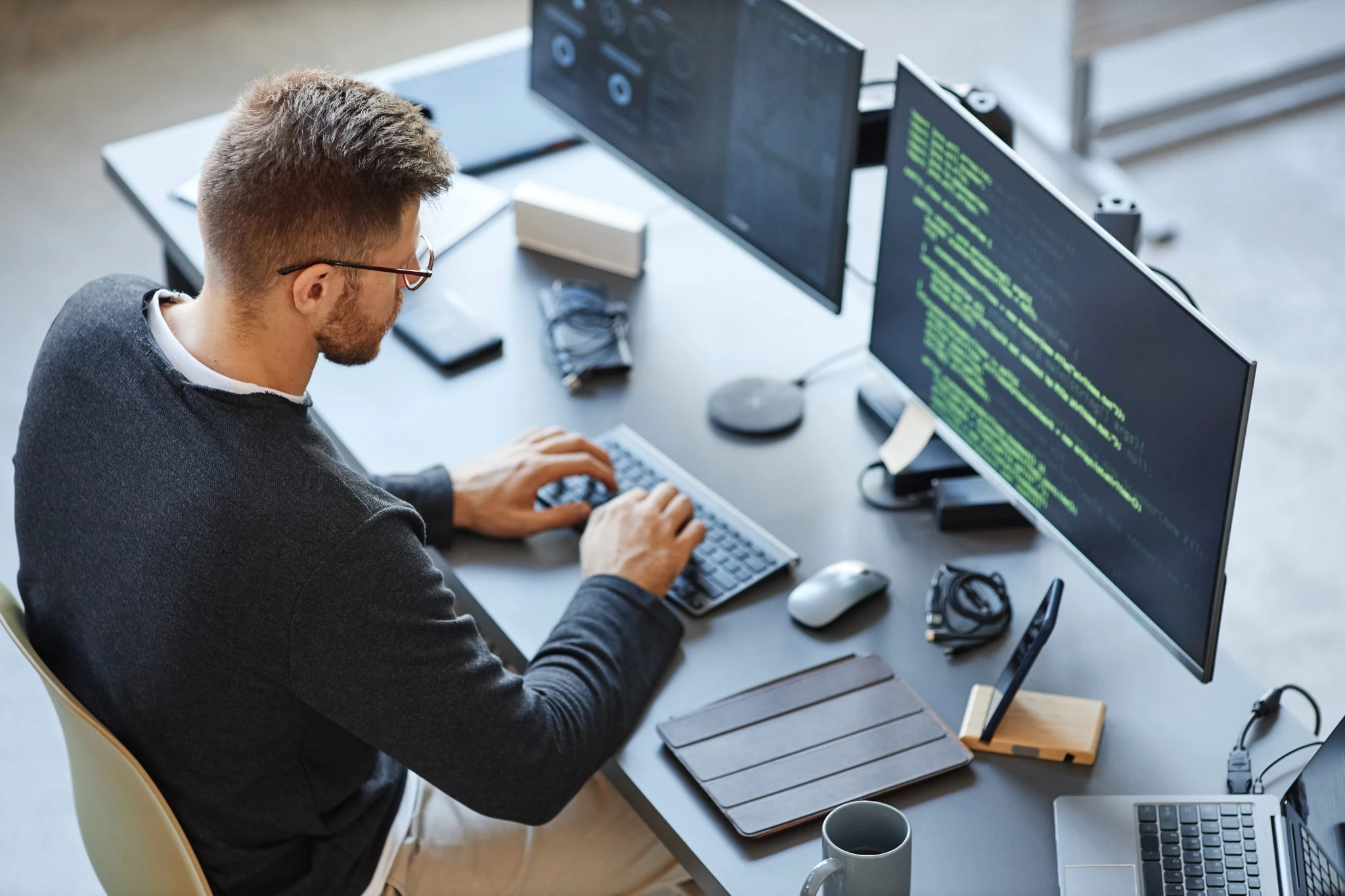 Software Programmer Working